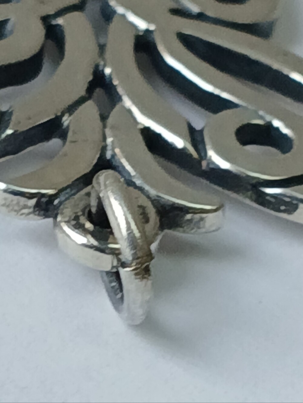 James Avery Sterling Silver Lace Wing Butterfly Pendant Charm - Picture 8 of 9